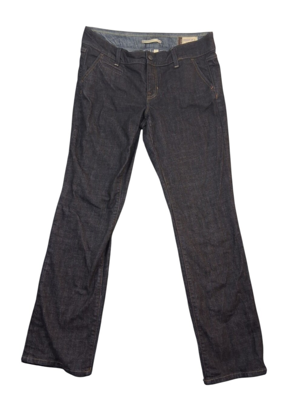 Women's GAP straight Leg Stretch Dark Rinse Blue Jeans Size 12